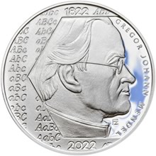 2022 Proof - 200 Kč Gregor Mendel