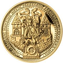 Sada zlatého dukátu a stříbrného odražku Menší Město pražské - proof