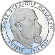 70 let od úmrtí Tomáše Garrigue Masaryka - stříbro Proof