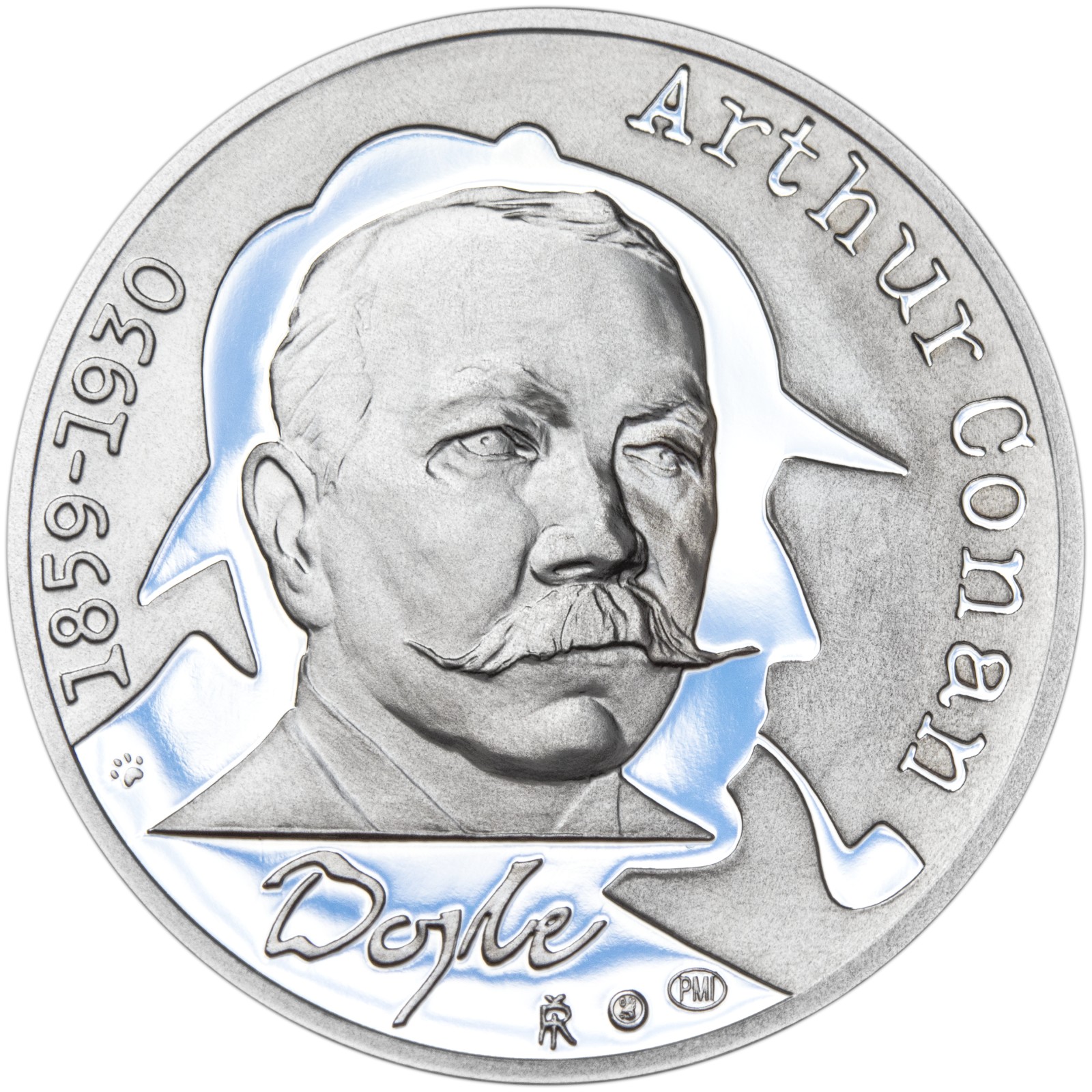 Sir Arthur Conan Doyle - 155. výročí narození stříbro proof: 1790 Kč