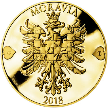 Náhled Averzní strany - 2018 - Proof - Moravská orlice - 10 dukát Au