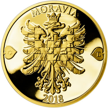 Náhled Averzní strany - 2018 - Proof - Moravská orlice - 2 dukát Au