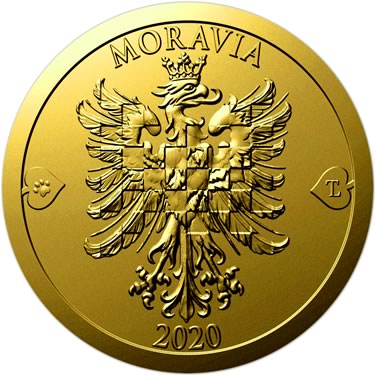 Náhled Averzní strany - 2020 - b.k. - Moravská orlice - 2 dukát Au
