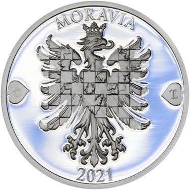 Náhled Averzní strany - 2021 - Proof - Moravská orlice - 2 dukát Ag