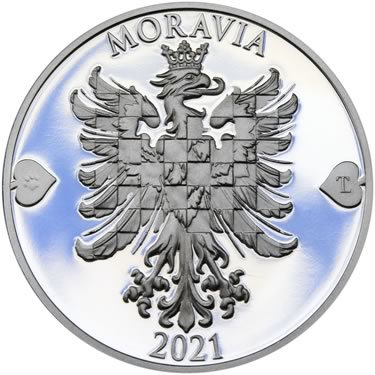 Náhled Averzní strany - 2021 - Proof - Moravská orlice - 5 dukát Ag