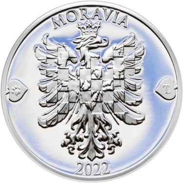 Náhled Averzní strany - 2022 - Proof - Moravská orlice - 1 dukát Ag
