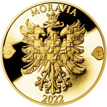 Náhled Averzní strany - 2022 - Proof - Moravská orlice - 5 dukát Au