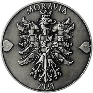 Náhled Averzní strany - 2023 - patina - Moravská orlice - 10 dukát Ag
