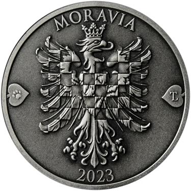 Náhled Averzní strany - 2023 - patina - Moravská orlice - 2 dukát Ag