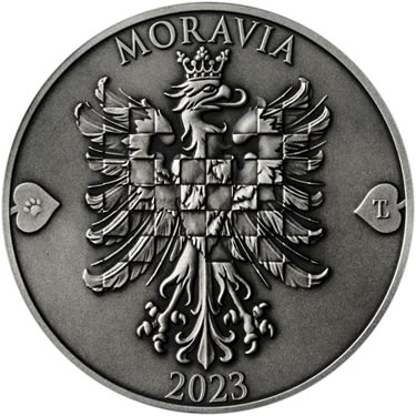 Náhled Averzní strany - 2023 - patina - Moravská orlice - 5 dukát Ag