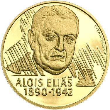 Náhled Averzní strany - Alois Eliáš - 1 Oz zlato Proof
