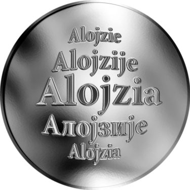 Náhled Averzní strany - Slovenská jména - Alojzia - stříbrná medaile