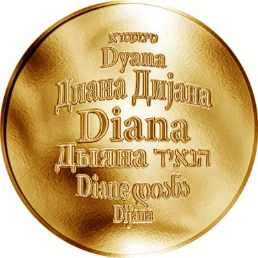 Náhled Averzní strany - Česká jména - Diana - zlatá medaile