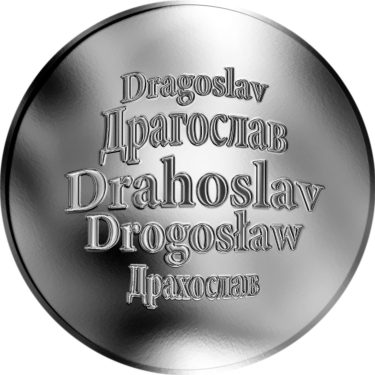 Náhled Averzní strany - Česká jména - Drahoslav - stříbrná medaile