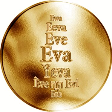 Náhled Averzní strany - Česká jména - Eva - zlatá medaile