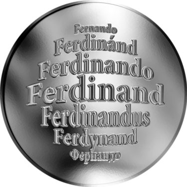 Náhled Averzní strany - Česká jména - Ferdinand - stříbrná medaile
