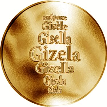 Náhled Averzní strany - Česká jména - Gizela - zlatá medaile