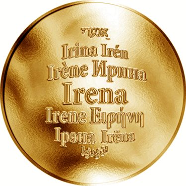 Náhled Averzní strany - Česká jména - Irena - zlatá medaile