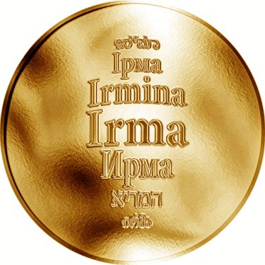 Náhled Averzní strany - Česká jména - Irma - zlatá medaile