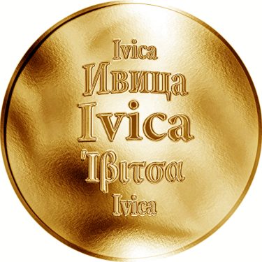 Náhled Averzní strany - Slovenská jména - Ivica - zlatá medaile