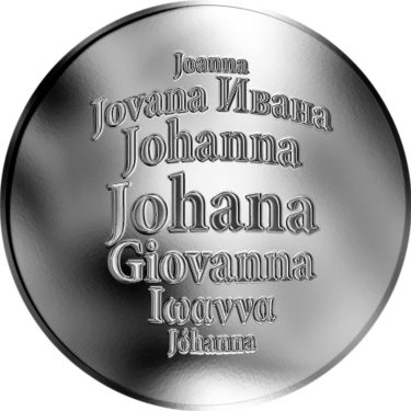 Náhled Averzní strany - Česká jména - Johana - stříbrná medaile