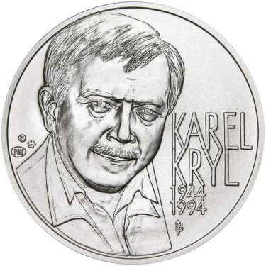 Náhled Averzní strany - Karel Kryl - 70 - 1 Oz stříbro b.k.