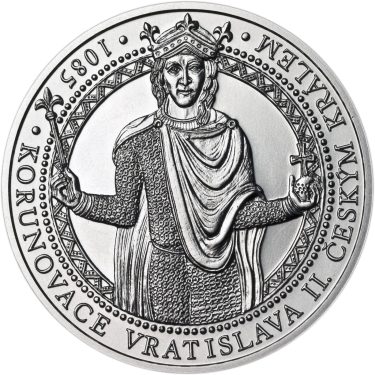 Náhled Averzní strany - Korunovace Vratislava II českým králem - stříbro b.k.