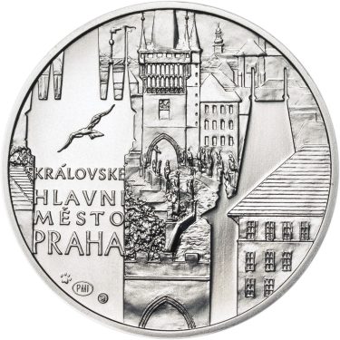 Náhled Averzní strany - Královské hlavní město Praha - stříbro 28 mm b.k.