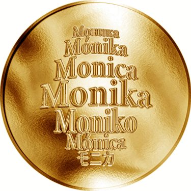Náhled Averzní strany - Česká jména - Monika - zlatá medaile