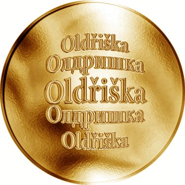 Náhled Averzní strany - Česká jména - Oldřiška - zlatá medaile