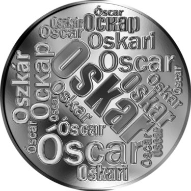 Náhled Averzní strany - Česká jména - Oskar - velká stříbrná medaile 1 Oz
