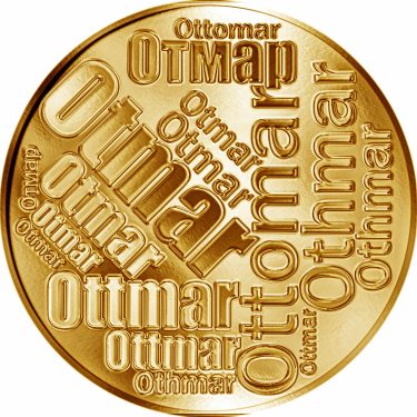 Náhled Averzní strany - Česká jména - Otmar - velká zlatá medaile 1 Oz