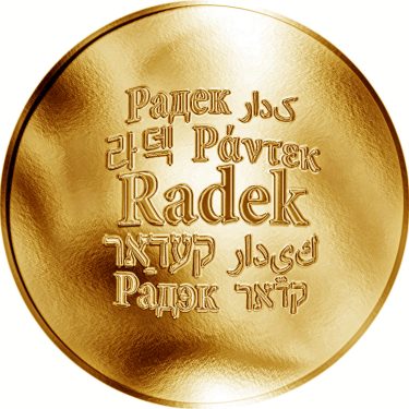 Náhled Averzní strany - Česká jména - Radek - zlatá medaile