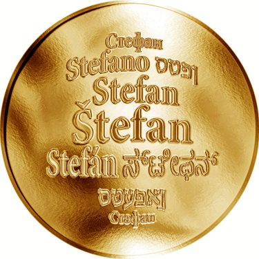 Náhled Averzní strany - Česká jména - Štefan - zlatá medaile