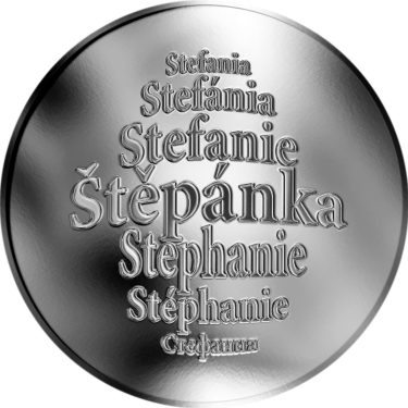 Náhled Averzní strany - Česká jména - Štěpánka - stříbrná medaile