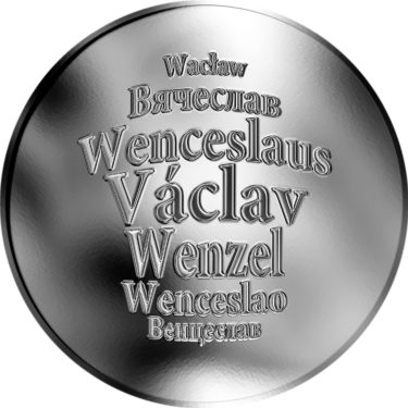 Náhled Averzní strany - Česká jména - Václav - stříbrná medaile